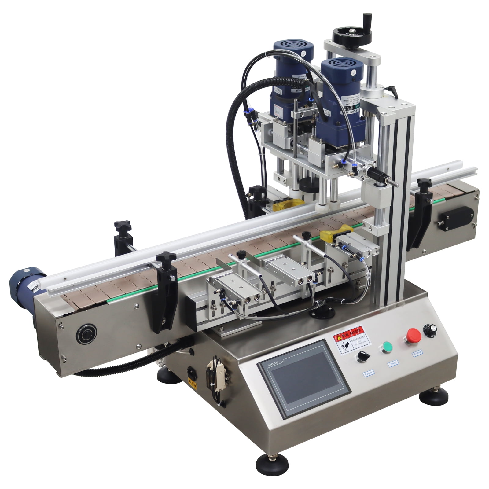 Fully Automatic Cap Sealer Bottle Capping Machine Conveyor Desktop ...