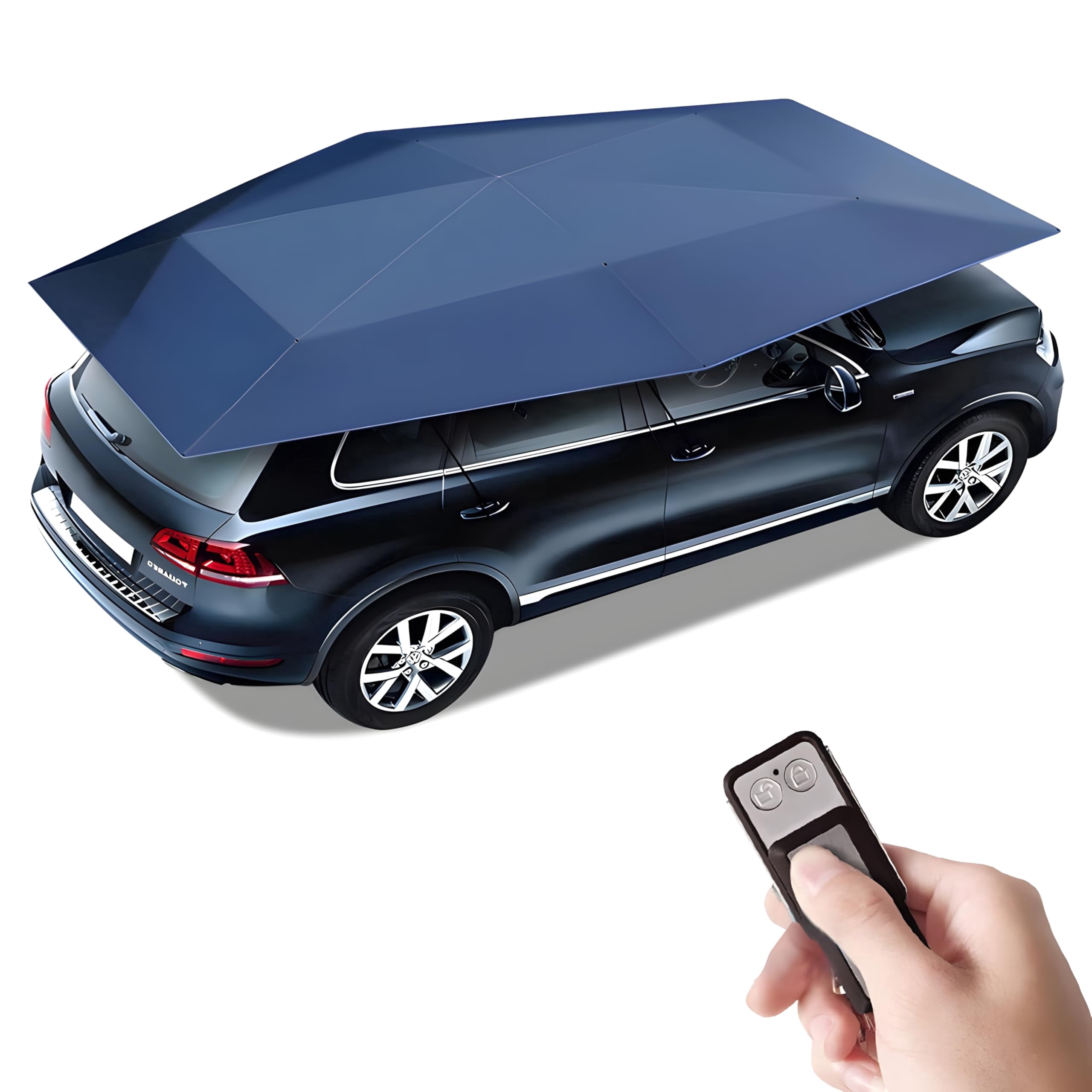 Fully Automatic Car Umbrella Tent, Universal Car Cover Tent for Outdoor Summer, Protect Car from Sun Rays & Heat Damage Keep Cool