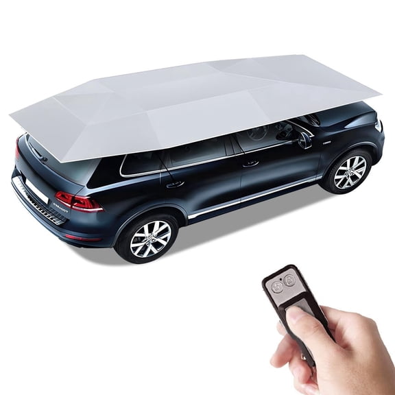 Fully Automatic Car Umbrella Tent, Universal Car Cover Tent for Outdoor Summer, Protect Car from Sun Rays & Heat Damage Keep Cool