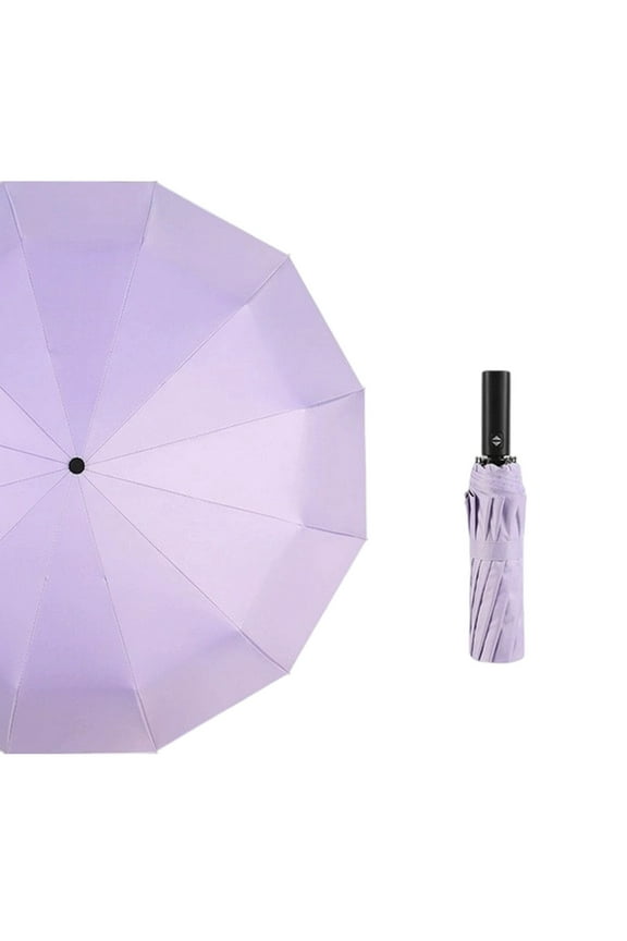 Fully Automatic Compact Travel Umbrella with UPF50+ Sun for Wind and Rain Weather Resistance