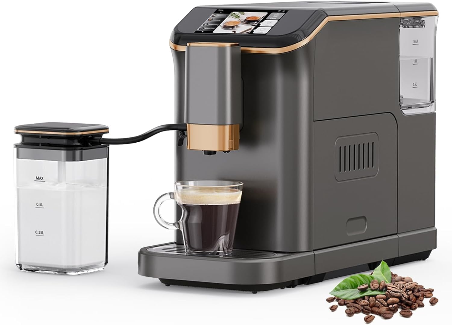 Fully Automatic Espresso Machine TFT Screen 20 Bar With Milk  display picture 1