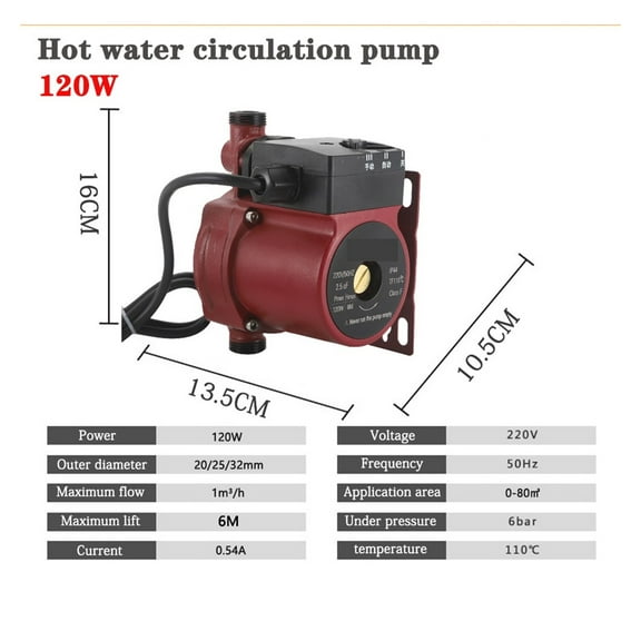 Fully Automatic Hot Water Circulating Pumps, Shielded Circulating Pumps Floor Heating Circulation Boiler Circulation Equipment ,Dependable & Durable
