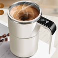 thumbnail image 1 of Fully Automatic Magnetic Coffee Cup - Electric Portable Self Stirring Stainless Steel Mug 13 oz for Home, Office, Travel, Rechargeable Stirring Cup, Style B, 1 of 3