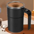 thumbnail image 1 of Fully Automatic Magnetic Coffee Cup - Electric Portable Self Stirring Stainless Steel Mug 13 oz for Home, Office, Travel, Rechargeable Stirring Cup, Style A, 1 of 3