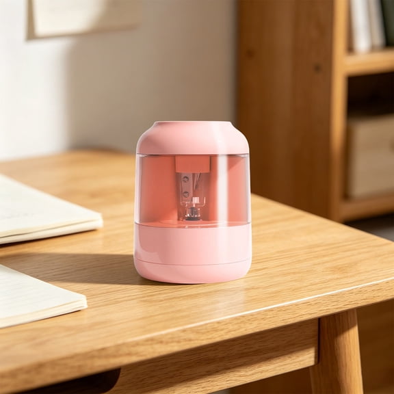 Fully Automatic Pencil Sharpener, Battery Operated Pencil Sharpener for Kids, Electric Pencil Sharpener with Transparent Shavings Container
