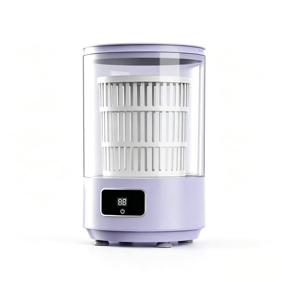 Fully Automatic Portable Foldable Washing Machine, 4L Compact Mini Washer for Underwear, Socks, Travel, Dorm, Apartment