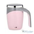 thumbnail image 1 of Fully Automatic Self-Stirring Coffee Cup, Stainless Steel Magnetic Stirring Mug with Temperature-Sensitive Button for Office, Home, and Travel Use, 1 of 2
