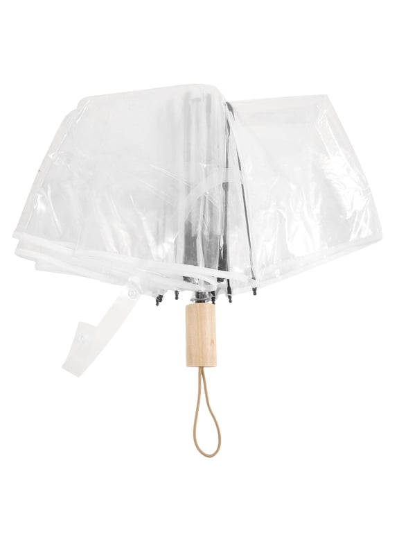 Fully Automatic Ten-bone Folding Transparent Umbrella Clear Umbrella Small Umbrella Umbrellas for Rain Travel