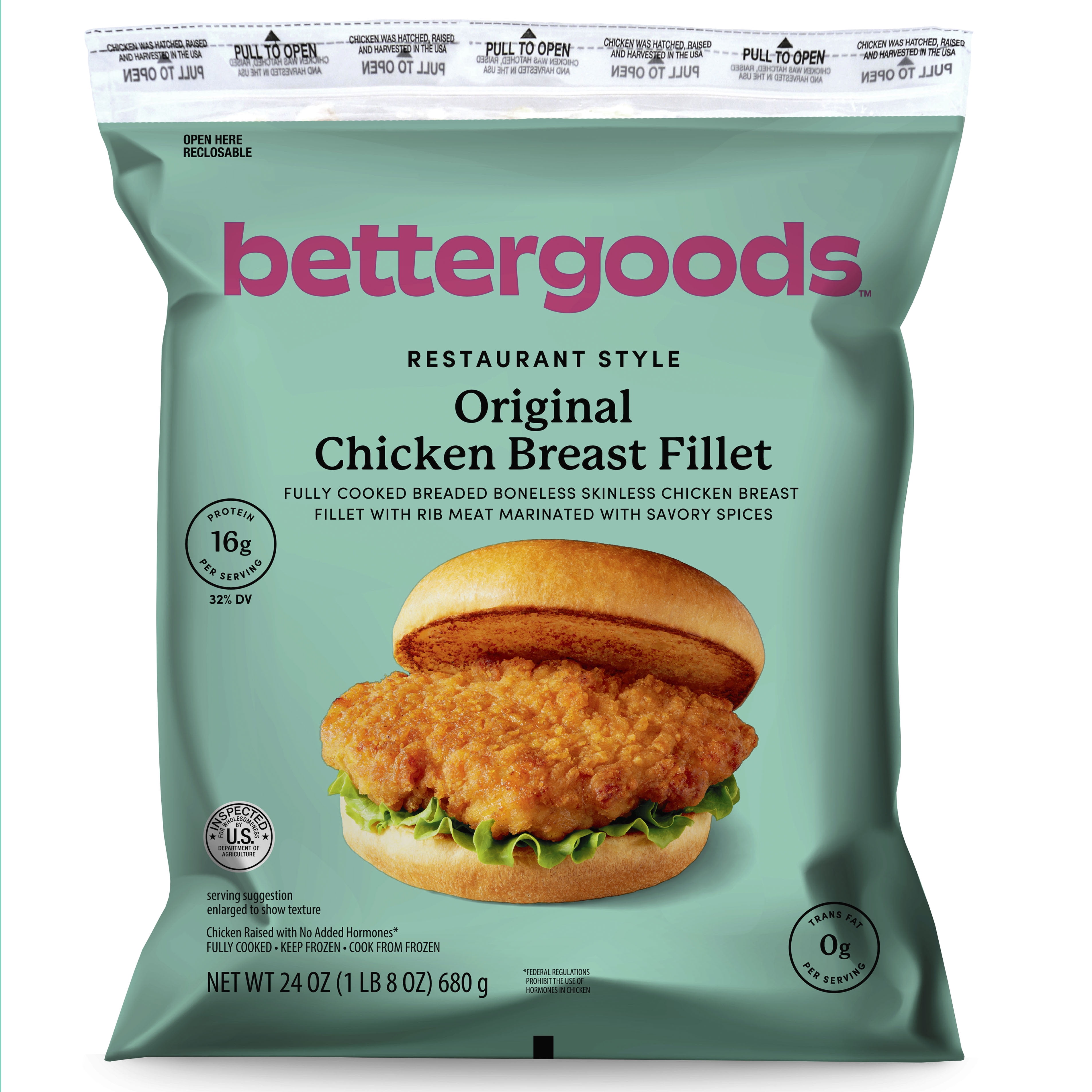 bettergoods Restaurant Style Original Chicken Breast Fillet, 24 oz