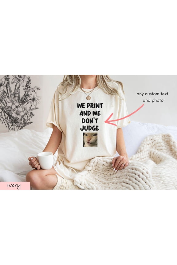 Fully Custom Design Shirt Make Your Own TShirt Personalized Text Tee Custom Photo T Shirt