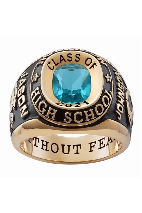 Fully Customized 2026 university and class rings 925 Sterling Silver Men's High School and College Class Ring