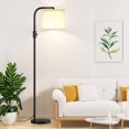 thumbnail image 1 of Fully Dimmable Floor Lamp - Floor Lamps 9W LED Light Bulbs, Standing Lamps for Living Room, Tall Lamp for Bedroom(Black and Beige), 1 of 7