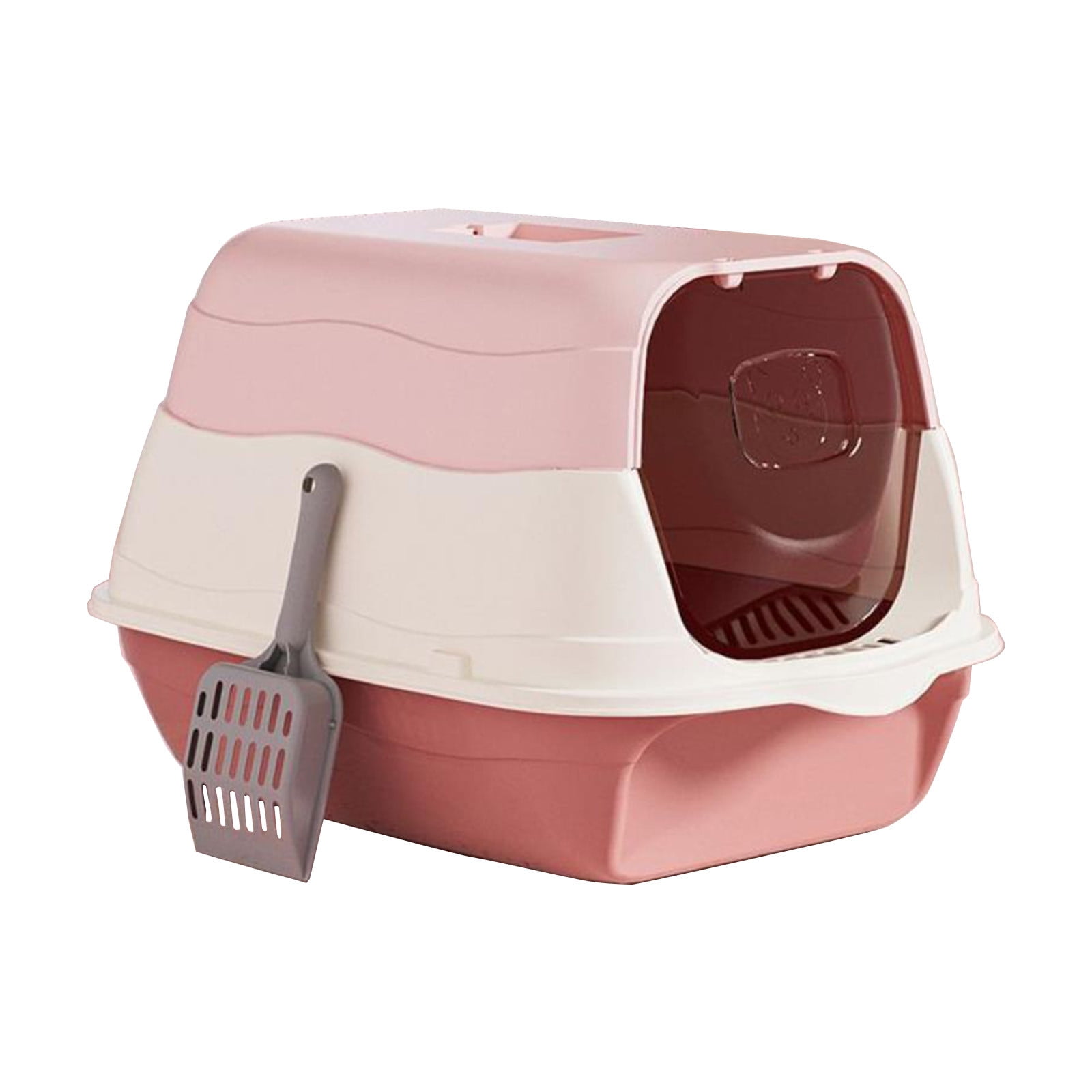 Fully Enclosed Cat Litter Box (19.68x13.38x12.99in) - Odor-Proof & Splash-Proof Kitty Toilet, Includes Litter Scoop, Ideal for Indoor Cats’ Privacy & Cleanliness