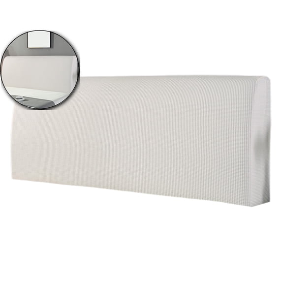 Fully Enclosed Elastic Headboard Cover – Dust-Proof, Machine-Washable Slipcover for Upholstered Bed Frames – Stretchable Polyester Protector with Zipper Closure