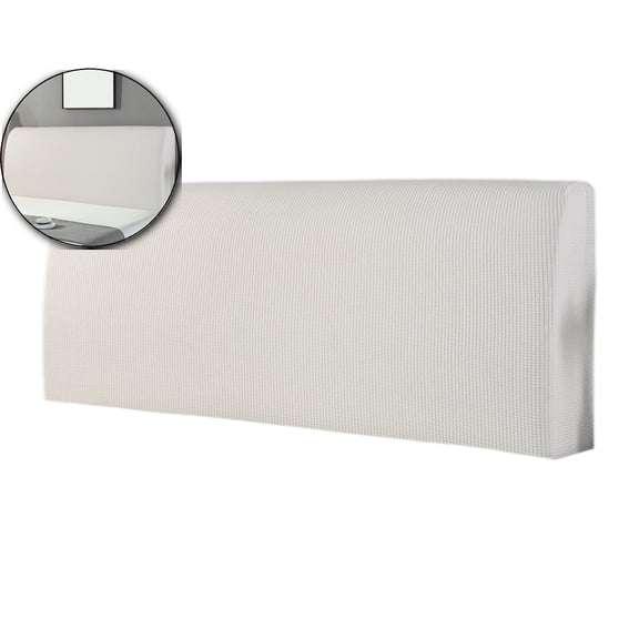Fully Enclosed Elastic Headboard Cover – Dust-Proof, Machine-Washable Slipcover for Upholstered Bed Frames – Stretchable Polyester Protector with Zipper Closure