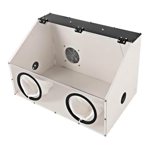 Enclosed Acrylic Grinding Dust Box – Highly Transparent Table Polisher Sanding Box With 2 Holes For Engraving