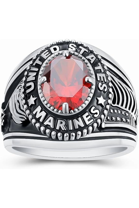 Fully Personalized Class Rings Custom Rings Class Rings for Women Birthstone Rings 925 Sterling Silver Rings Gold Plated Class Rings Class Rings for Women High School Size 5-15