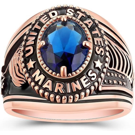 Fully Personalized Class Rings Custom Rings Class Rings for Women Birthstone Rings 925 Sterling Silver Rings Gold Plated Class Rings Class Rings for Women High School Size 5-15