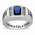 thumbnail image 1 of Fully Personalized Customized class rings 925 Sterling Silver Men's High School and College Class Ring, 1 of 2