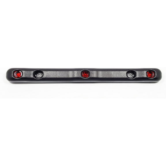 Fully Submersible TecNiq Heavy Duty Light Bar - 3 Red LEDs w/ Rugged Black Body