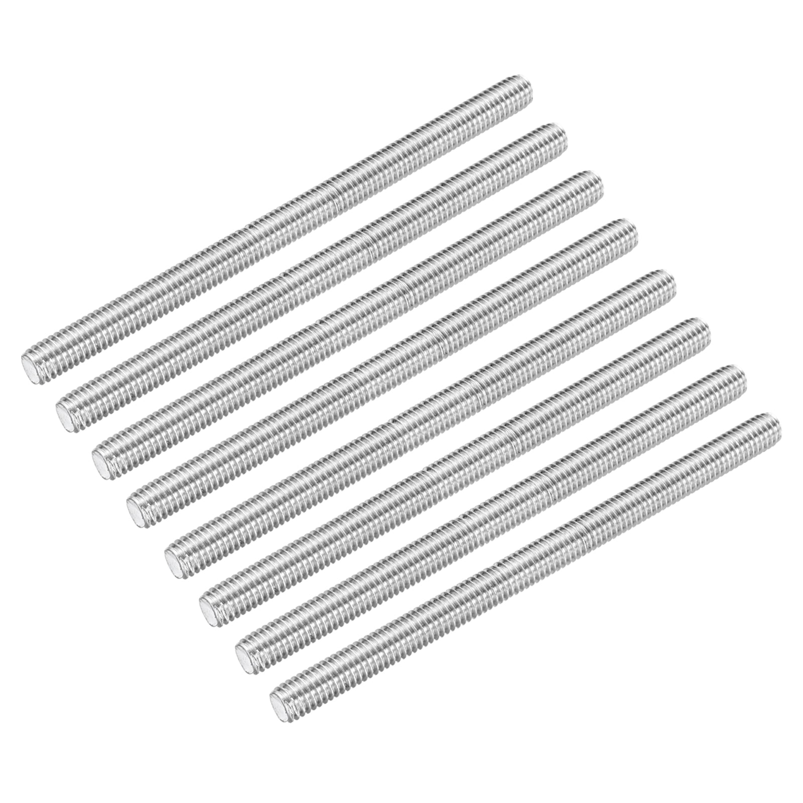 Uxcell Fully Threaded Rod 3/8"-16 UNC Pitch 304 Stainless Steel Right Hand 5.51" 8Pcs