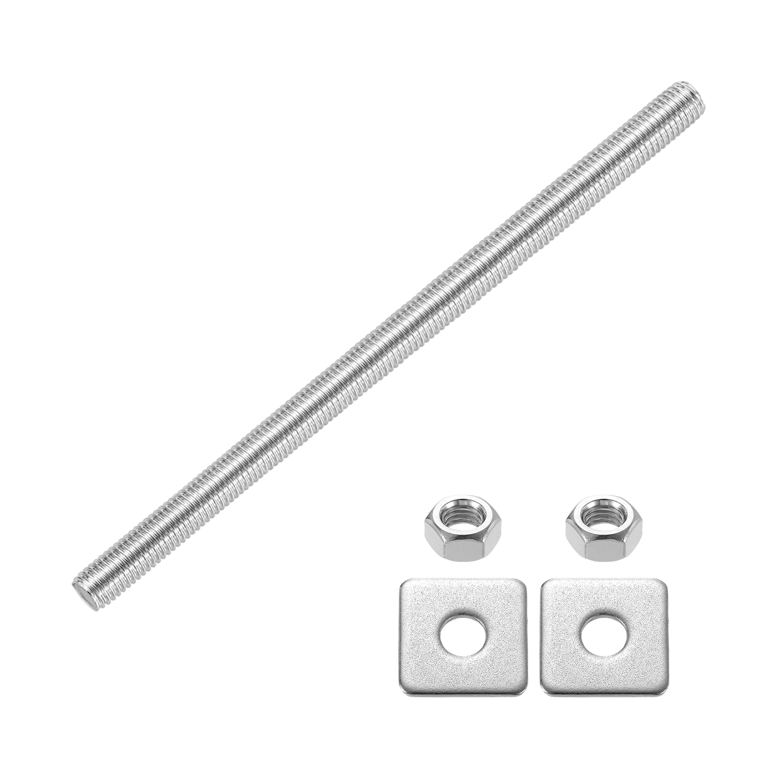 Fully Threaded Rod, M10 x 170mm 304 Stainless Steel with Nuts Washers ...