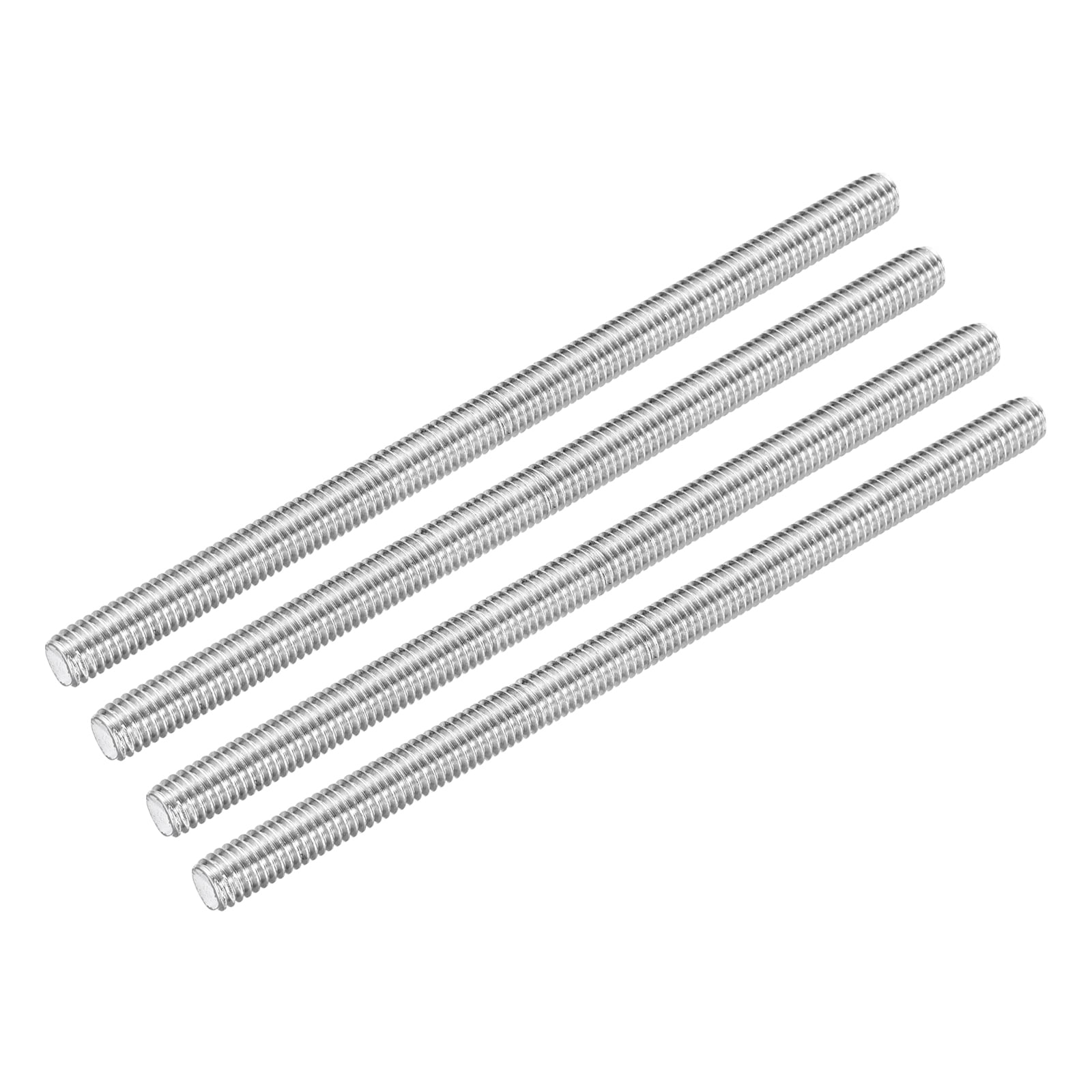 Uxcell Fully Threaded Rod 3/8"-16 UNC Pitch 304 Stainless Steel Right Hand 12" 4Pcs