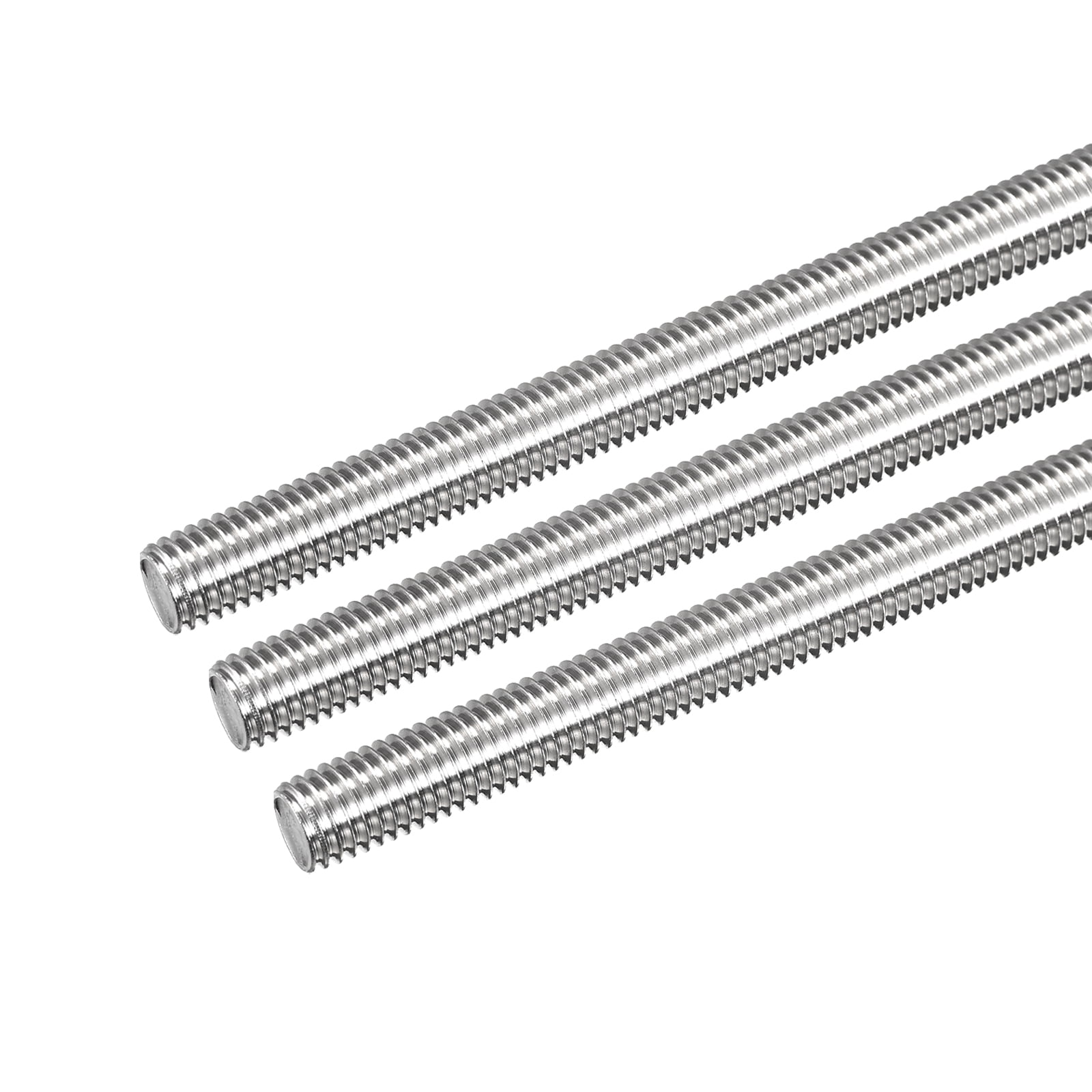 Fully Threaded Rod M10 x 500mm 1.5mm Pitch 304 Stainless Steel Right Hand 3pcs