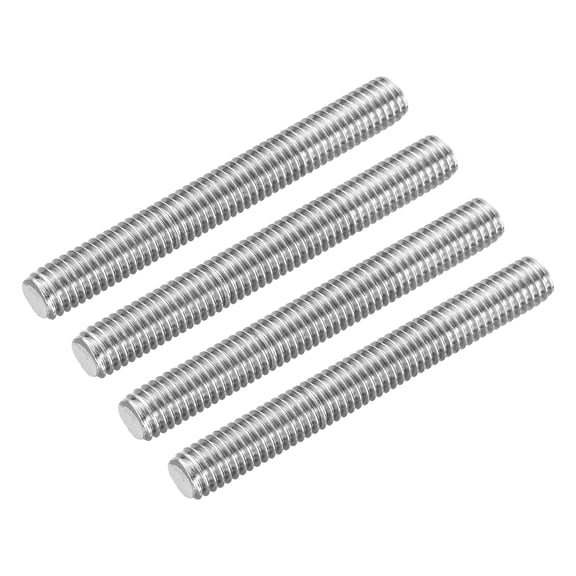 Uxcell Fully Threaded Rod 3/8"-16 UNC Pitch 304 Stainless Steel Right Hand 3.15" 4Pcs