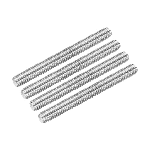 Uxcell Fully Threaded Rod 3/8"-16 UNC Pitch 304 Stainless Steel Right Hand 3.54" 4Pcs