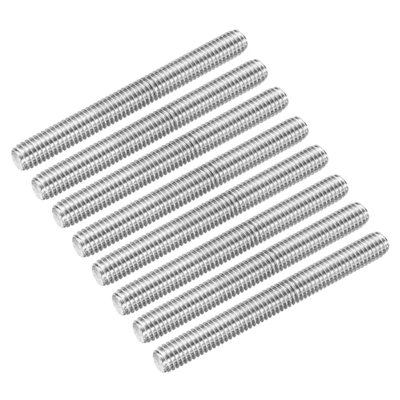 Uxcell Fully Threaded Rod 3/8"-16 UNC Pitch 304 Stainless Steel Right Hand 3.54" 8Pcs