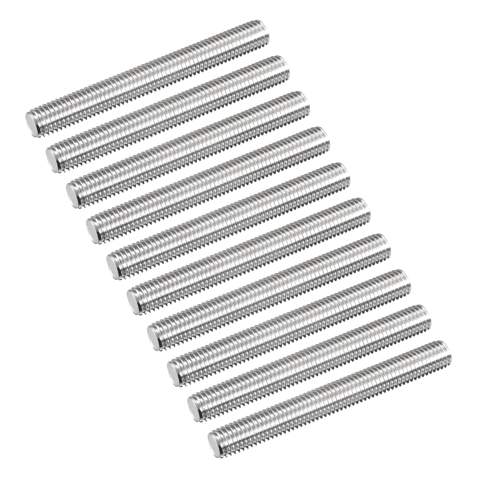 Fully Threaded Rod M12 x 100mm 1.75mm Pitch 304 Stainless Steel Right Hand 10pcs