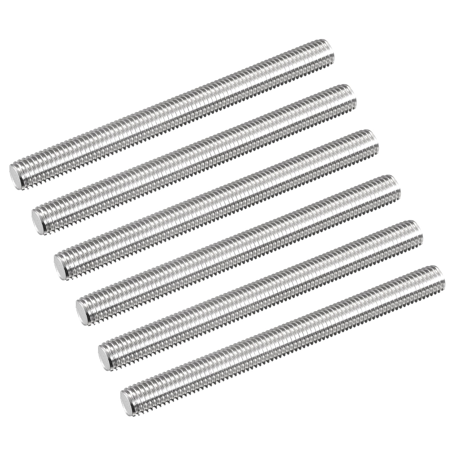 Fully Threaded Rod M12 x 150mm 1.75mm Thread Pitch 304 Stainless Steel Right Hand Threaded Rods Bar Studs 6 Pack