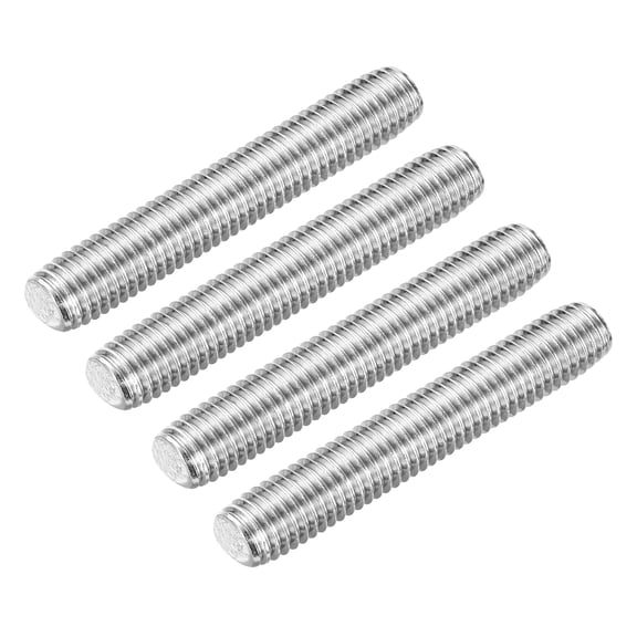 Uxcell Fully Threaded Rod 1/2"-13 UNC Pitch 304 Stainless Steel Right Hand 2.99" 4Pcs
