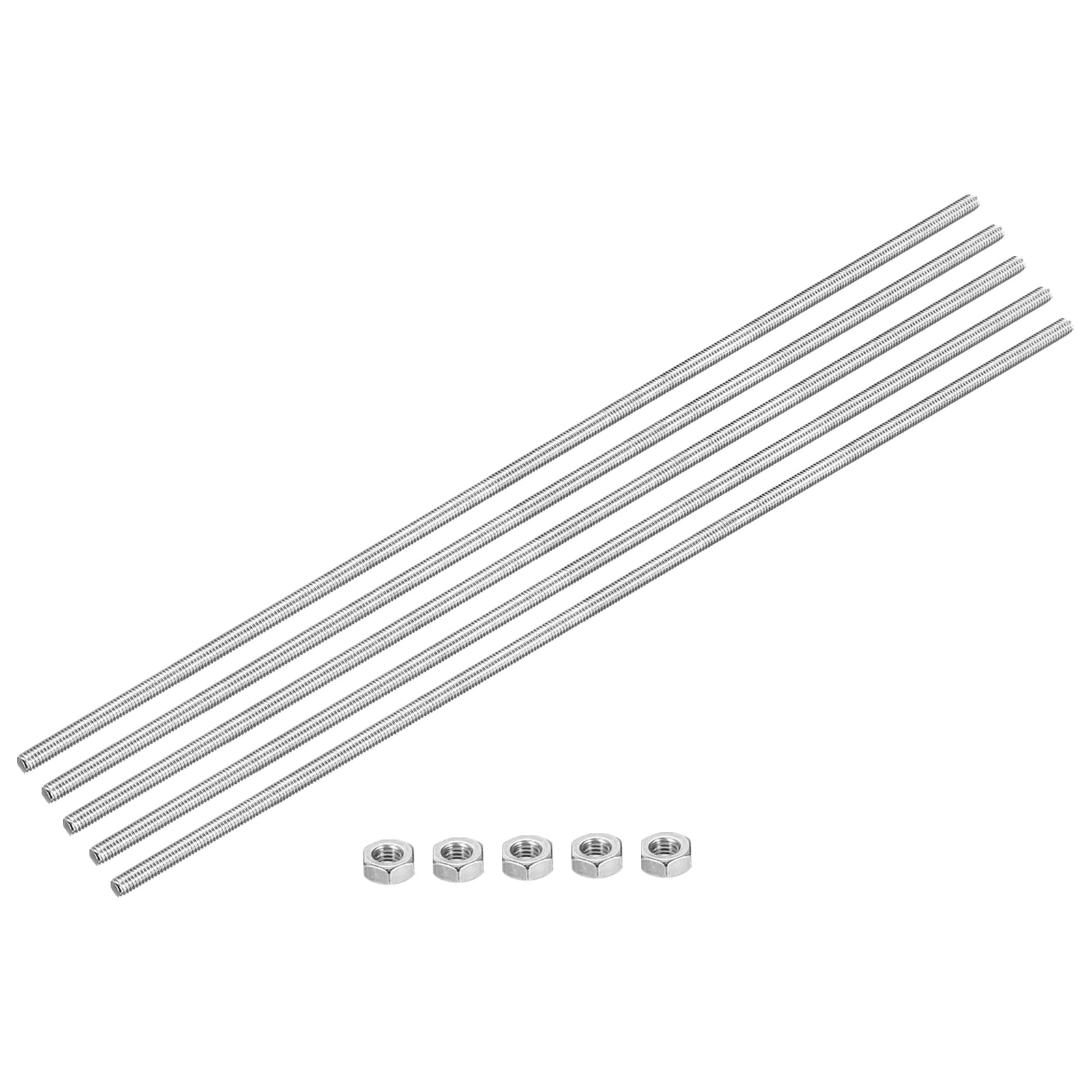 Threaded Rod In R4 Fully Threaded Rod M4 x 350mm 0.7mm Pitch 304 Stainless Steel Right ...