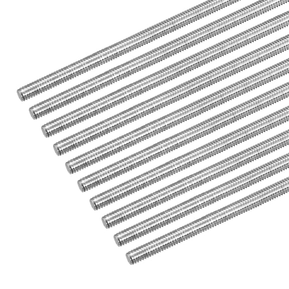 Fully Threaded Rod M4 x 500mm 0.7mm Pitch 304 Stainless Steel Right Hand 10pcs