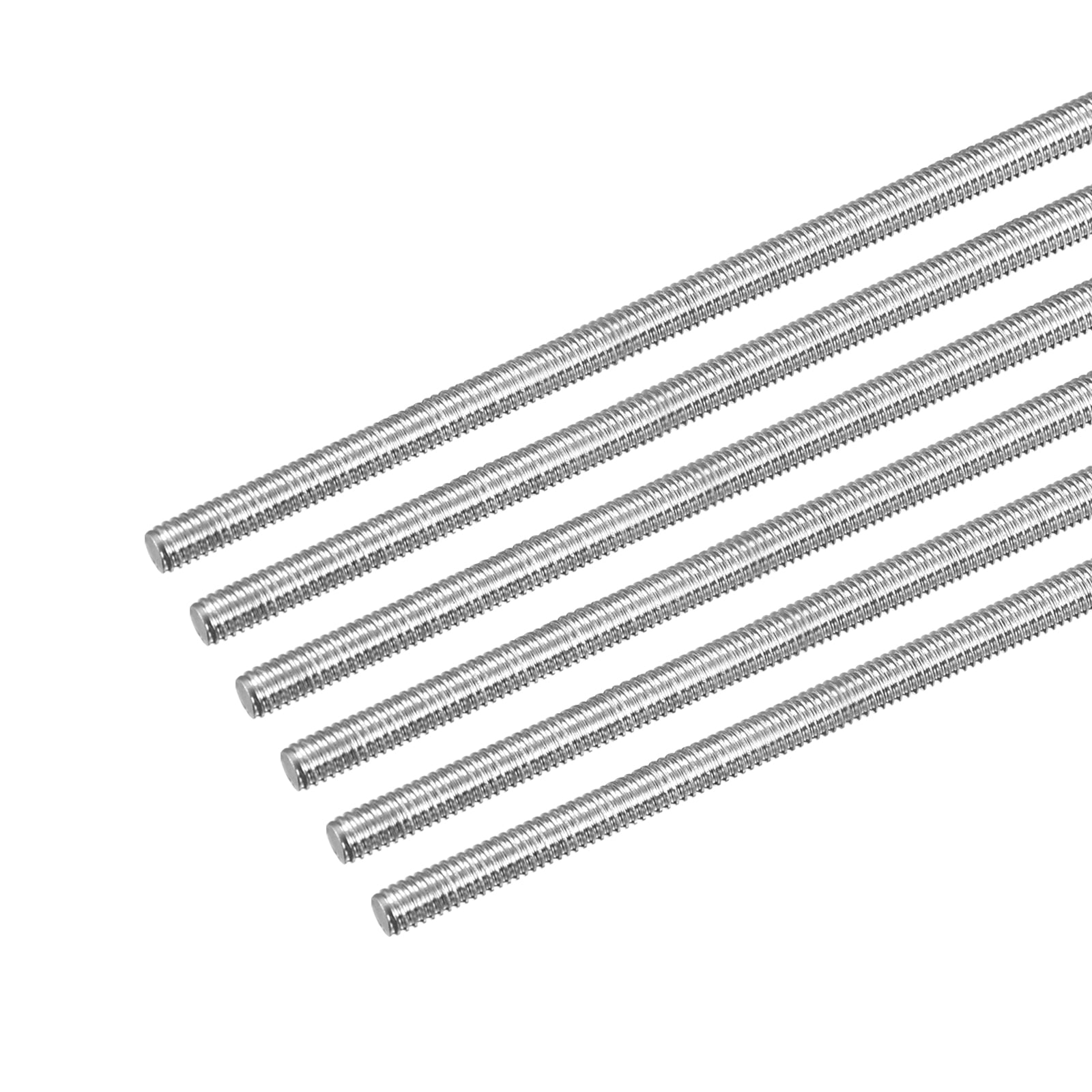 Fully Threaded Rod M4 x 500mm 0.7mm Pitch 304 Stainless Steel Right Hand 6pcs