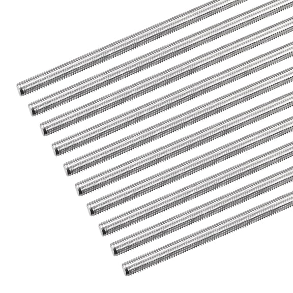 Fully Threaded Rod M5 x 500mm 0.8mm Pitch 304 Stainless Steel Right Hand 10pcs