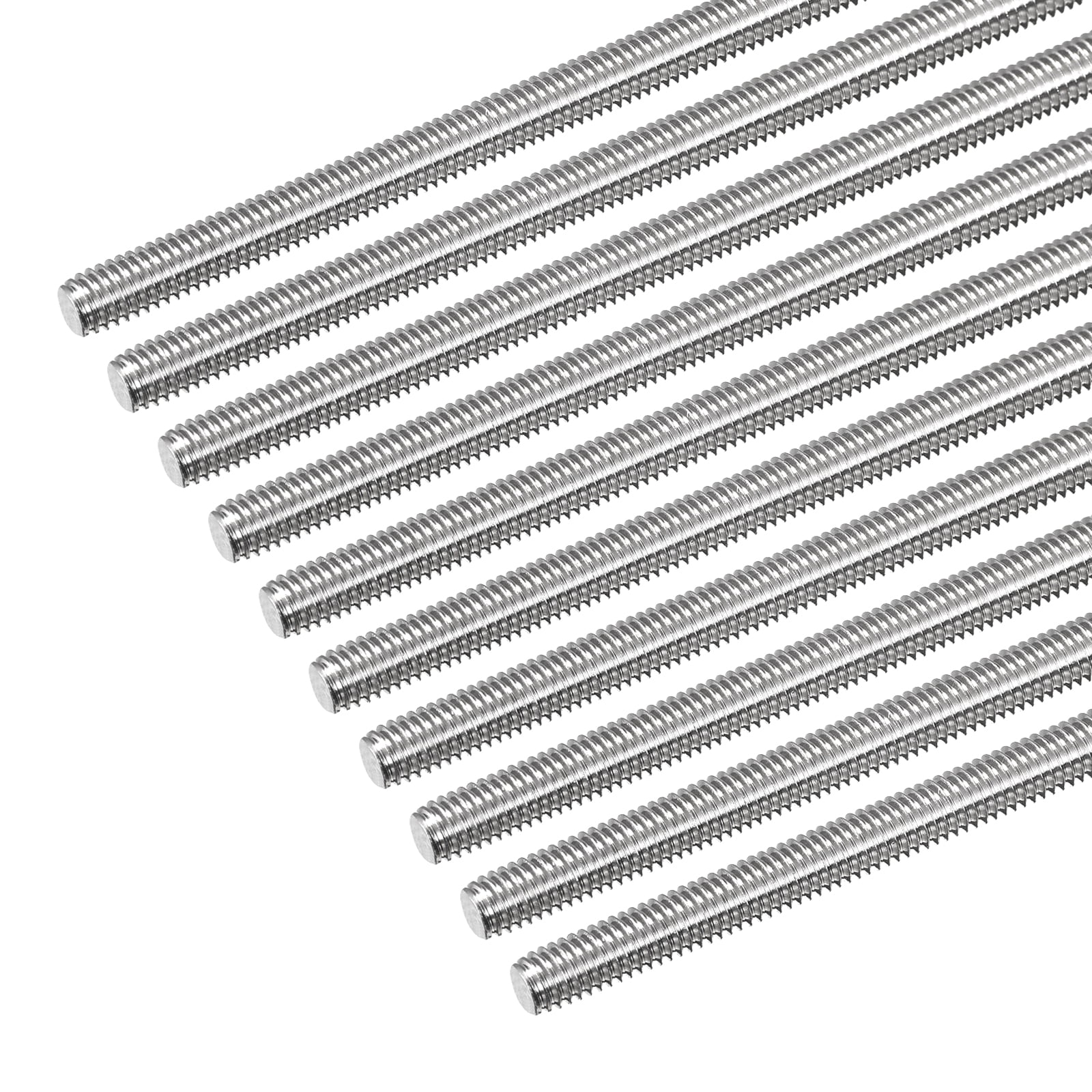 Fully Threaded Rod M6 x 300mm 1mm Pitch 304 Stainless Steel Right Hand 10pcs