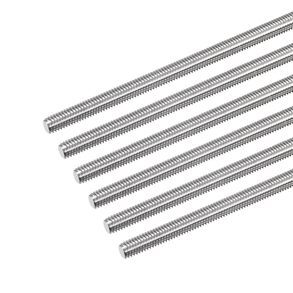Fully Threaded Rod M6 x 300mm 1mm Pitch 304 Stainless Steel Right Hand 6pcs