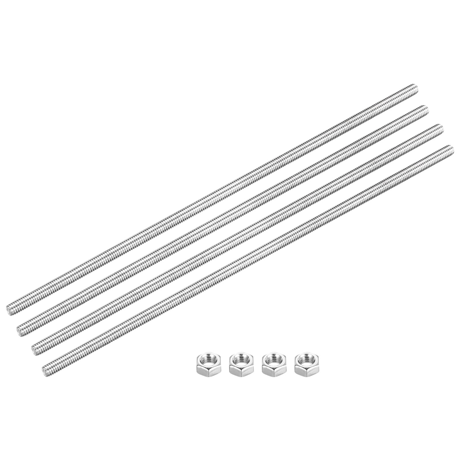 Fully Threaded Rod M6 x 300mm 1mm Pitch 304 Stainless Steel Right Hands ...