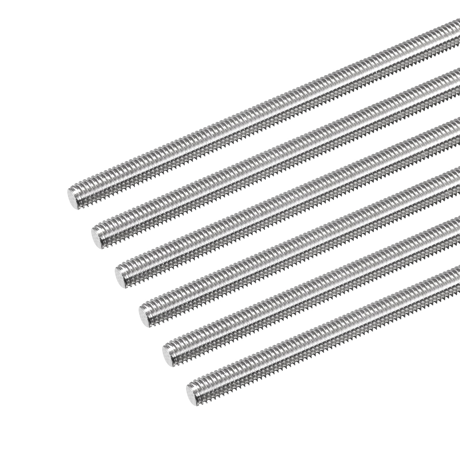 Fully Threaded Rod M6 x 400mm 1mm Pitch 304 Stainless Steel Right Hand 6pcs