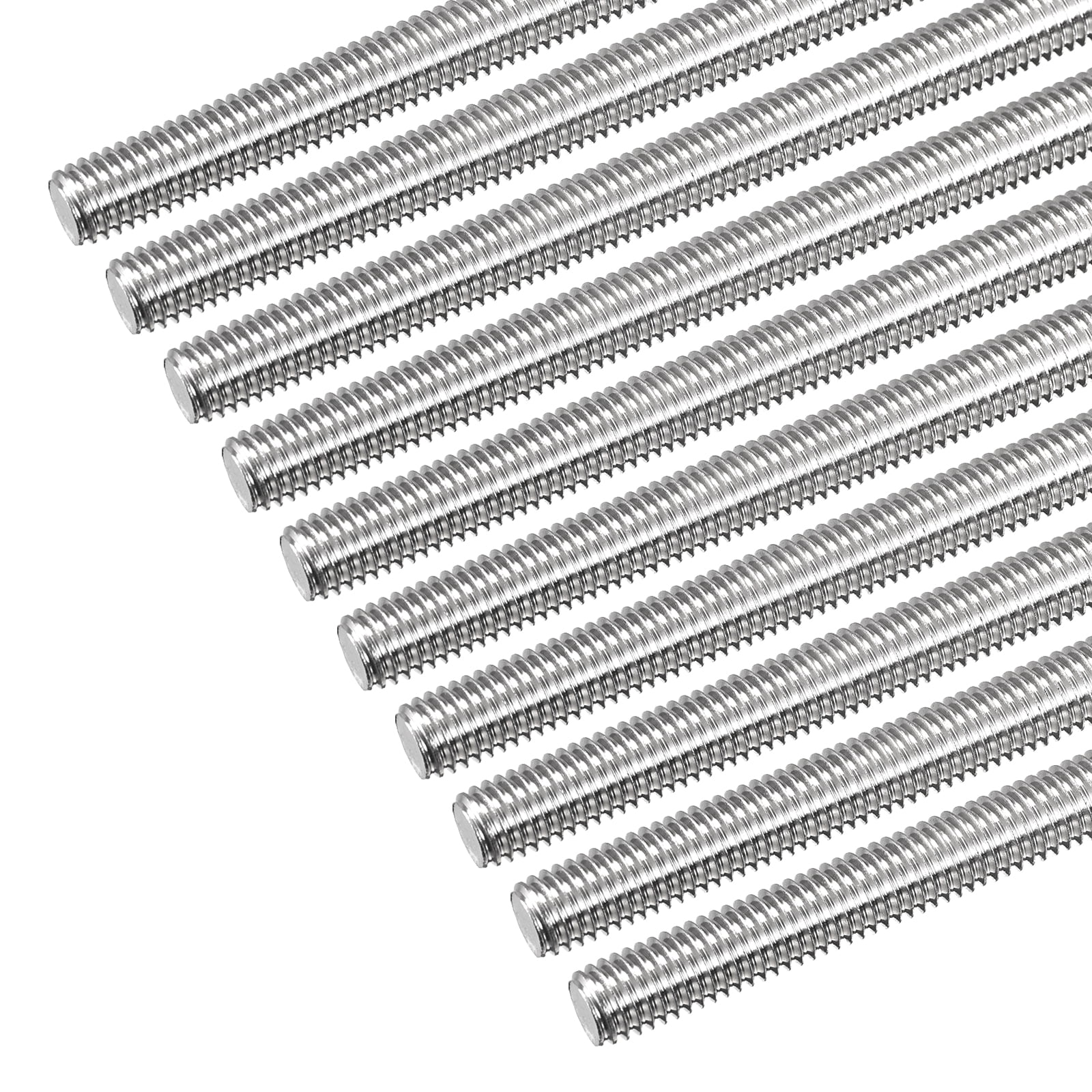 Fully Threaded Rod M8 x 300mm 1.25mm Pitch 304 Stainless Steel Right Hand 10pcs
