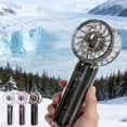 thumbnail image 1 of Fully Transparent Mini Handheld Fan with Lanyard High Wind USB Rechargeable Portable Pocket Fan for Travel Outdoor by PALIFEUR, 1 of 10