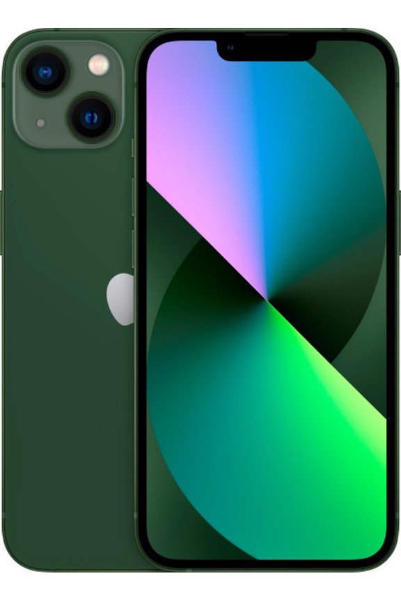 Pre-Owned Fully Unlocked Apple iPhone 13 256GB 4GB RAM, Sensors Face ID, accelerometer, gyro, proximity, compass, barometer Ultra Wideband (UWB) support, Green