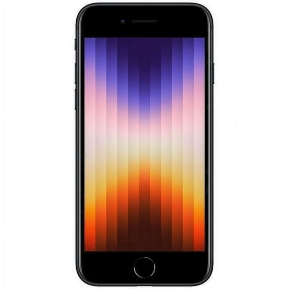 Pre-Owned Fully Unlocked Apple iPhone MMXA3LL/A Cell Phones SE G3 (2022) 256GB 4GB RAM, Midnight