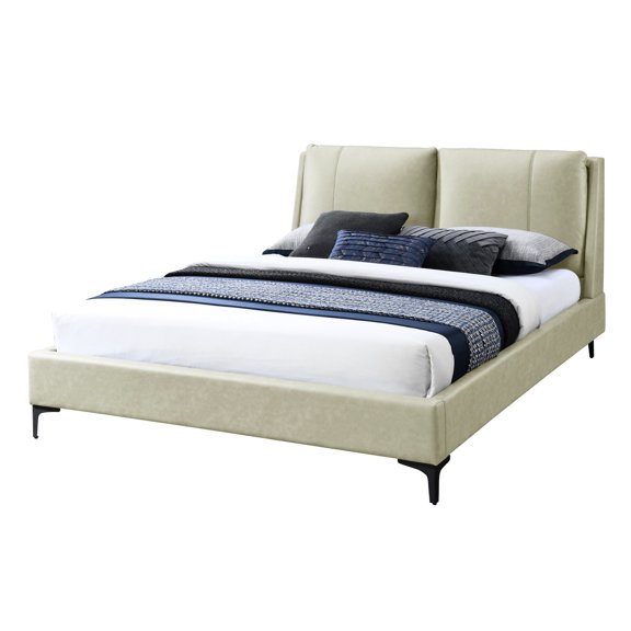 Fully Upholstered Bed | Comfortable Pillowed Headboard | Bedroom Decor