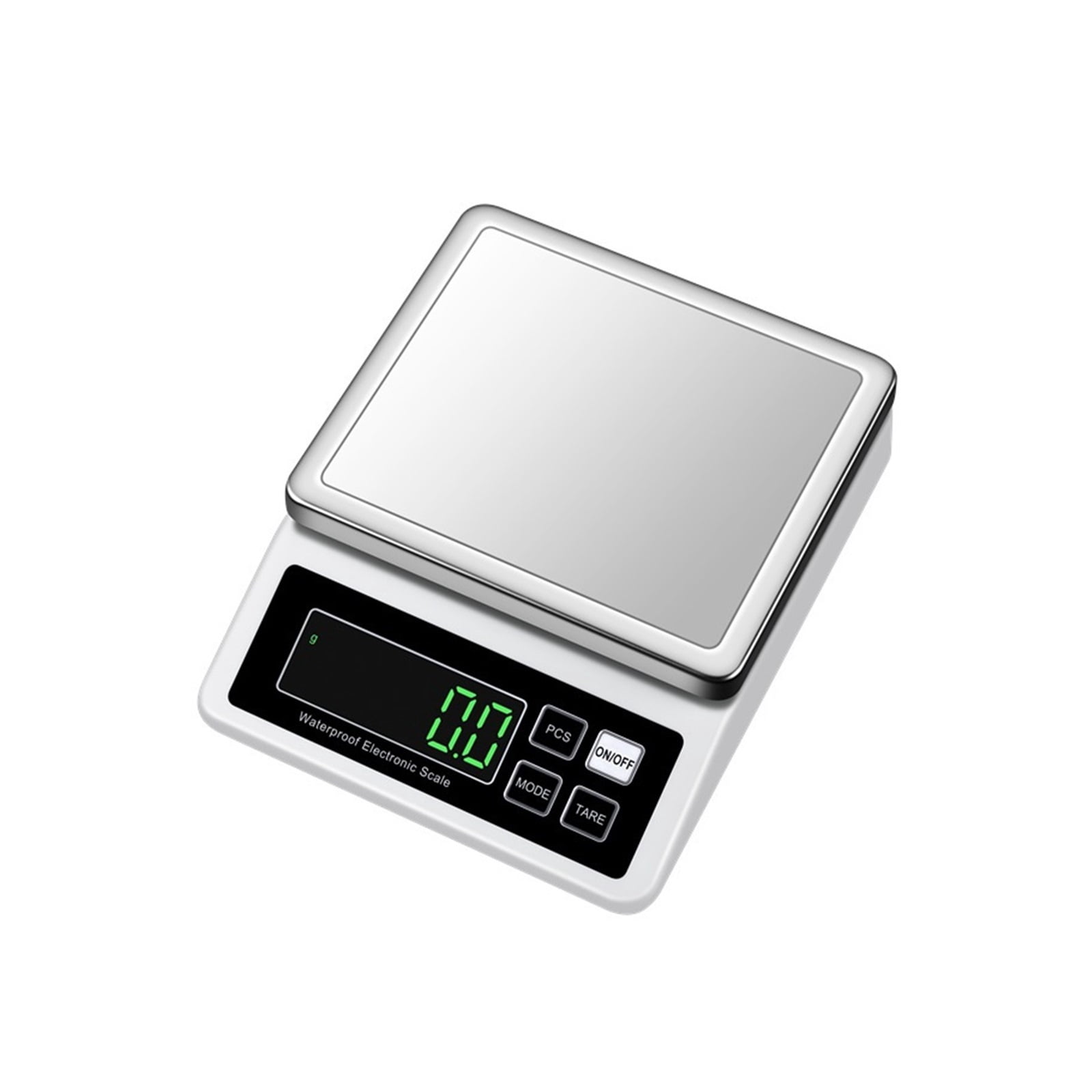 Fully Waterproof Kitchen Scale USB Rechargeable Steel Electronic Balance 0.1g/1g High Precision ,Multi Measuring Units