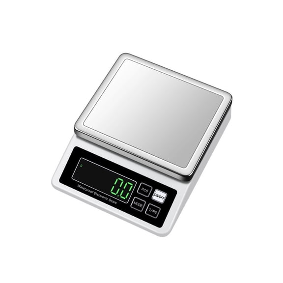 Fully Waterproof Kitchen Scale USB Rechargeable Steel Electronic Balance 0.1g/1g High Precision ,Multi Measuring Units