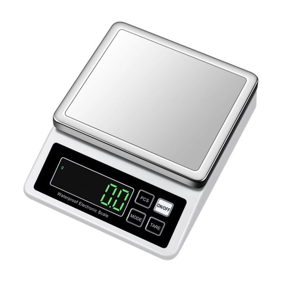Fully Waterproof Kitchen Scale USB Rechargeable Steel Electronic Balance 0.1g/1g High Precision ,Multiple Accessories